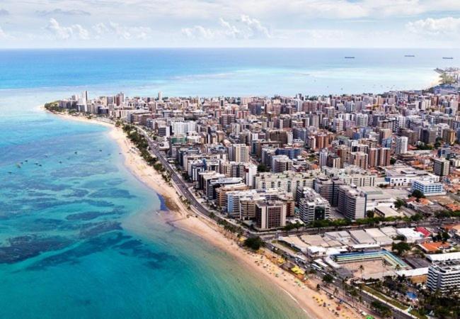 Apartamento 2 Quartos Beira-Mar Ponta Verde - Castelo B Temporada Maceió 外观 照片